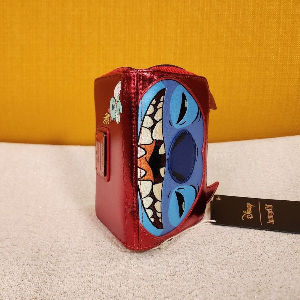 Loungefly Disney Lilo and Stitch Devil Costume Halloween Zip Around Wallet NEW - Picture 11 of 13